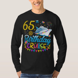 65th Birthday Cruise B-Day Party Mannen met lange T-shirt
