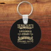 65th Birthday For Men Mythology Of November 1960 Sleutelhanger (Voorkant)