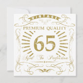 65th Birthday Gag Gift Kaart (Voorkant)
