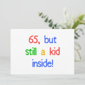 65th Birthday Gag Gifts Kaart (Staand voorkant)