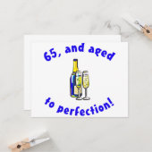  65th Birthday Gag Gifts Kaart (Voorkant / Achterkant in situ)