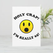 65th Birthday Gag Gifts Kaart (Staand voorkant)