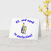  65th Birthday Gag Gifts Kaart (Gele Bloem)