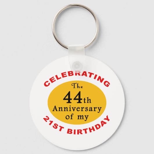 65th Birthday Gag Gifts Sleutelhanger (Voorkant)