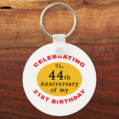 65th Birthday Gag Gifts Sleutelhanger (Voorkant)