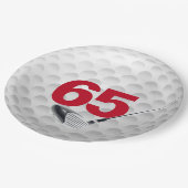 65th Birthday Golf Ball Design Bord (Gekanteld)
