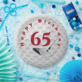 65th Birthday Golf Ball Design Bord (Feest)