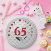 65th Birthday Golf Ball Design Bord (Feest)