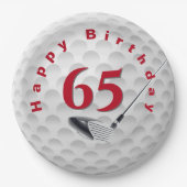 65th Birthday Golf Ball Design Bord (Voorkant)