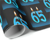 65th Birthday Kandles met Eyeball Cadeaupapier (Rol Hoek)