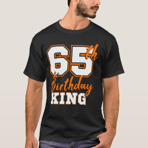 65th Birthday King Party Crown Bday Celebration T-shirt