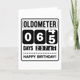 65th Birthday Oldometer Kaart