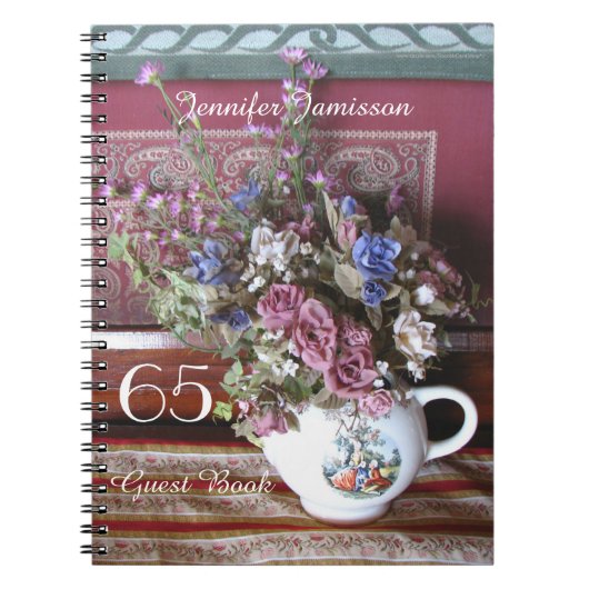 65th Birthday Party Guest Book,  Teapot Notitieboek (Voorkant)