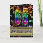 65th Birthday party Invitation (Voorkant)