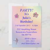 65th Birthday party invitation Kaart (Achterkant)