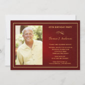 65th Birthday Party Invitations - voeg uw foto toe Kaart (Voorkant)