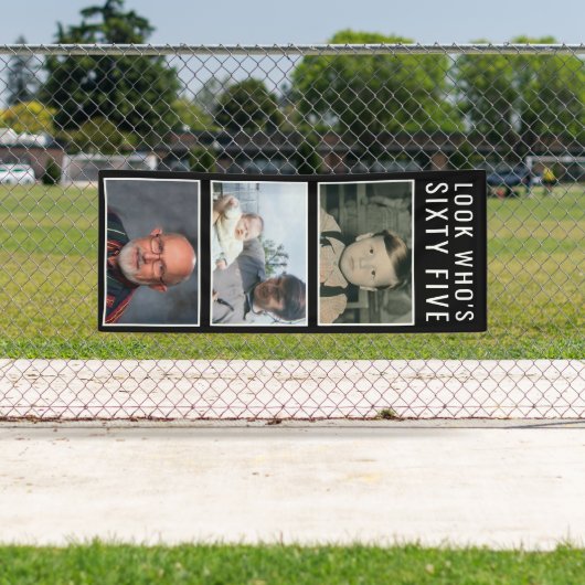 65th Birthday Photo Banner (Insitu)