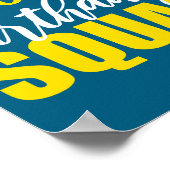 65th Happy Birthday Squad Party Bday Family Group  Poster (Hoek)