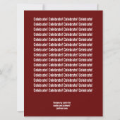 65th Modern Birthday Black White Red F430 Kaart (Achterkant)