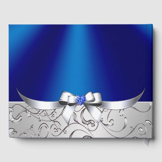 65th Wedding Jubileum Gastboek, SAPPHIRE Gastenboek (Achterkant)