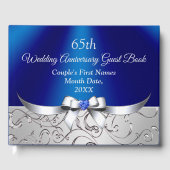 65th Wedding Jubileum Gastboek, SAPPHIRE Gastenboek (Voorkant)