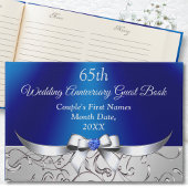 65th Wedding Jubileum Gastboek, SAPPHIRE Gastenboek