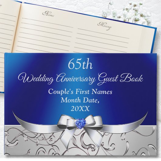 65th Wedding Jubileum Gastboek, SAPPHIRE Gastenboek