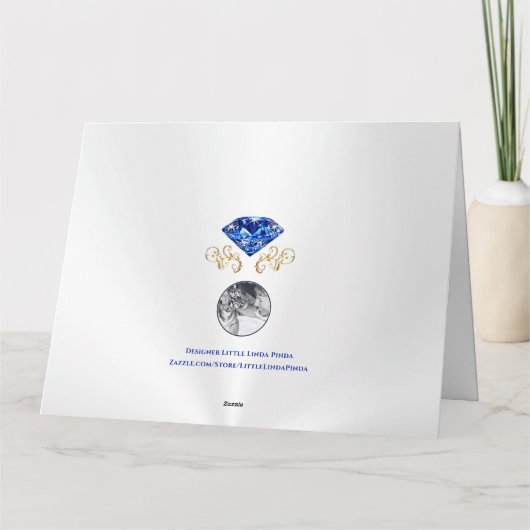 65th Wedding Jubileum Kaart voor moeder en vader, (Achterkant)