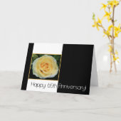 65th Wedding Jubileum - Yellow Rose Kaart (Gele Bloem)