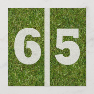 65th Yard Birthday Invitation Kaart