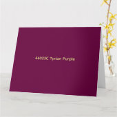 66023C Tyriëns Paars kaart (Gele Bloem)