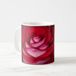 6621 - Rode, witte en roze roos Koffiemok