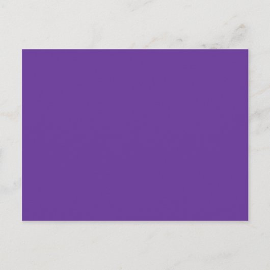663399 Solid Color Paars Background Sjabloon Briefkaart (Voorkant)