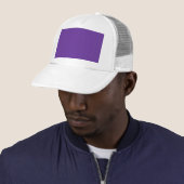 663399 Solid Color Paars Background Sjabloon Trucker Pet (In situ)