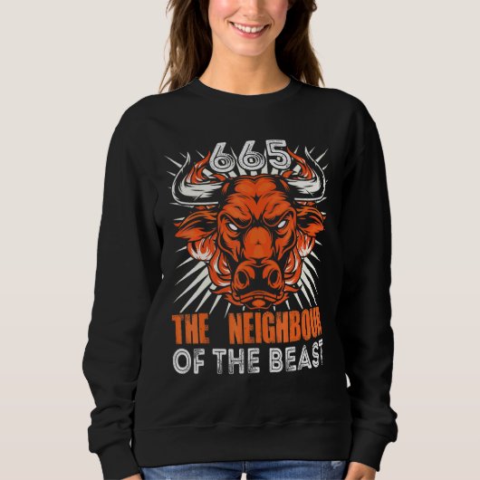 665 De buur van de Beast Satanic Lucifer occ Trui (Voorkant)
