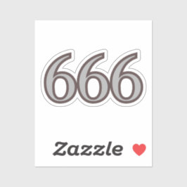 666 Angel Number Balance Sticker