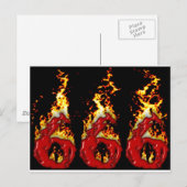 666 Bloed en vuur Briefkaart (Voorkant / Achterkant)