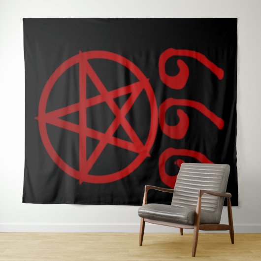 666 en PENTAGRAM Wandkleed (In Situ (horizontaal))