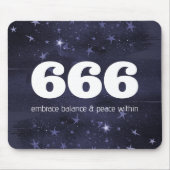 666 Engel Aantal Sterren Hogere Zelf Uitlijning Muismat (Voorkant)