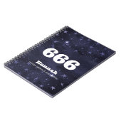 666 Engel Aantal Sterren Hogere Zelf Uitlijning Notitieboek (Linkerzijde)