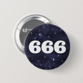 666 Engel Aantal Sterren Hogere Zelf Uitlijning Ronde Button 5,7 Cm (Voorkant /achterkant)