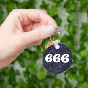 666 Engel Aantal Sterren Hogere Zelf Uitlijning Sleutelhanger
