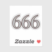 666 Engel Nummer Balans Sticker (Vel)
