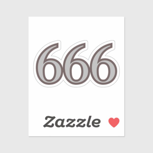 666 Engel Nummer Balans Sticker (Vel)