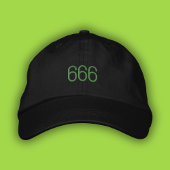 666 Engel Nummer Green Pop Girl Summer Dad Hoed Geborduurde Pet