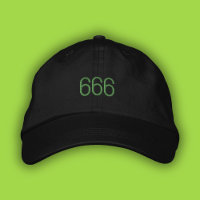666 Engel Nummer Green Pop Girl Summer Dad Hoed