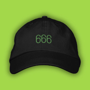 666 Engel Nummer Green Pop Girl Summer Dad Hoed Geborduurde Pet