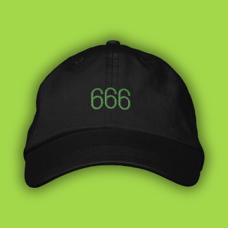 666 Engel Nummer Green Pop Girl Summer Dad Hoed Geborduurde Pet