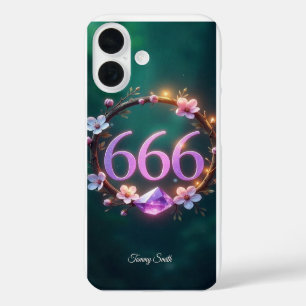 666 Engel Nummer Manifestatie - Balans & Groei iPhone 16 Hoesje