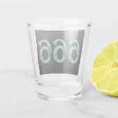 666 kogelglas shot glas (Achterkant)